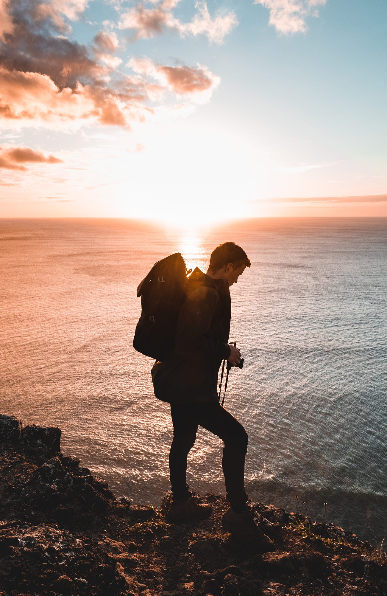 Man die op wereldreis is