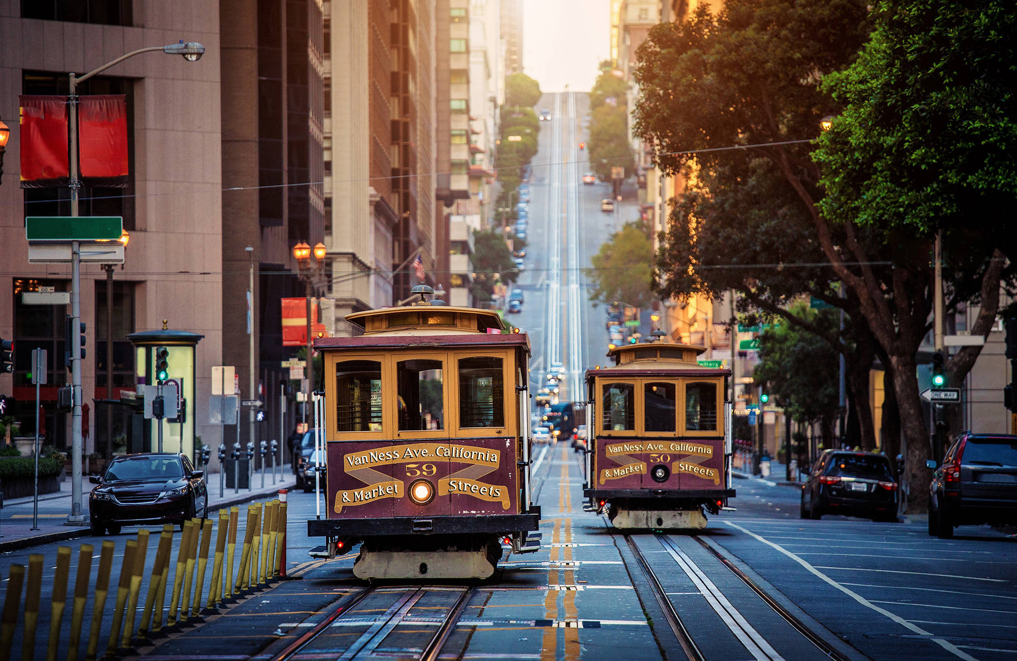 Trams passeren elkaar in San Francsico | KILROY