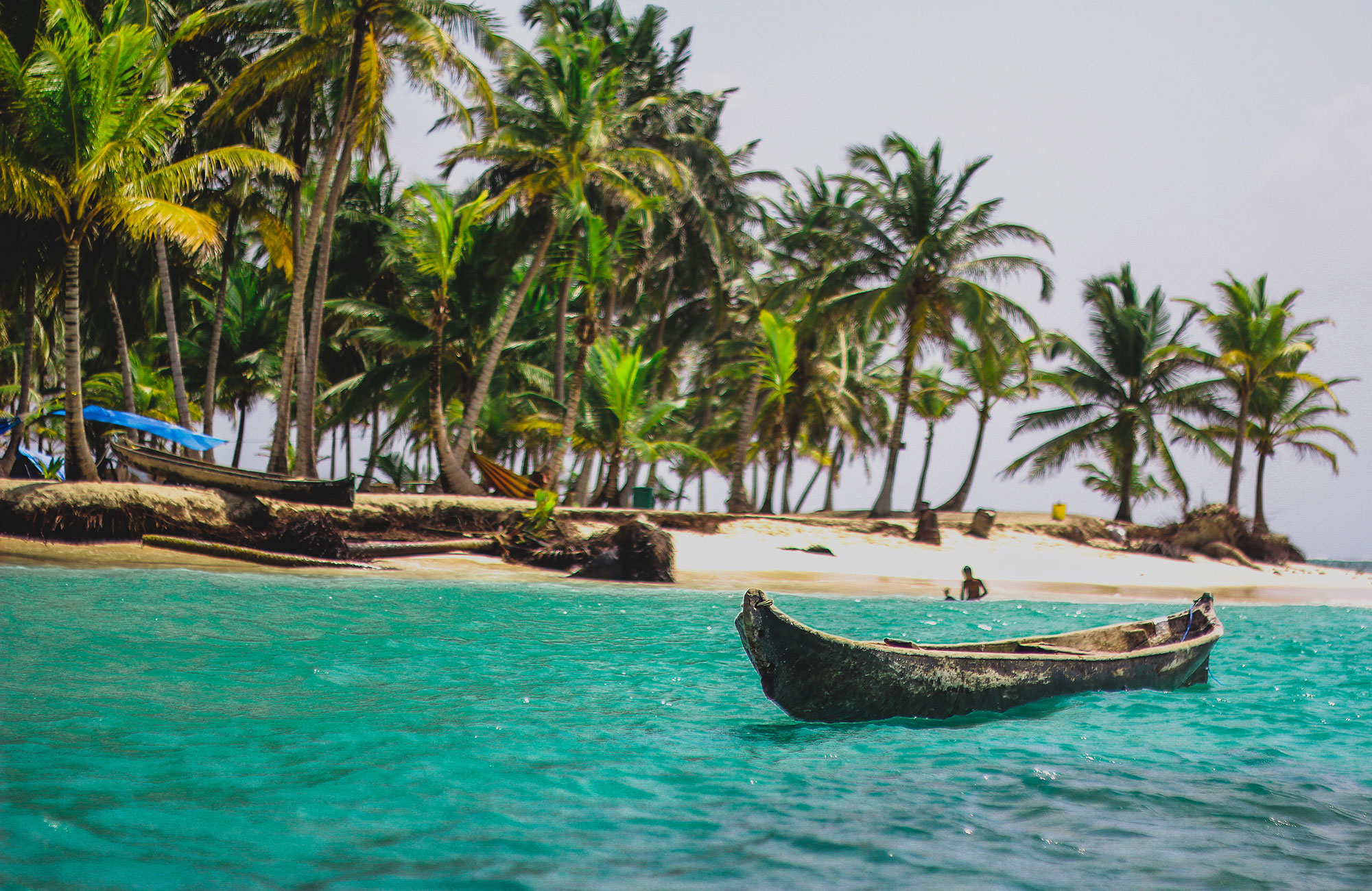 Uitzicht over kustlijn met palmbomen in Panama | Spaans leren op reis | KILROY