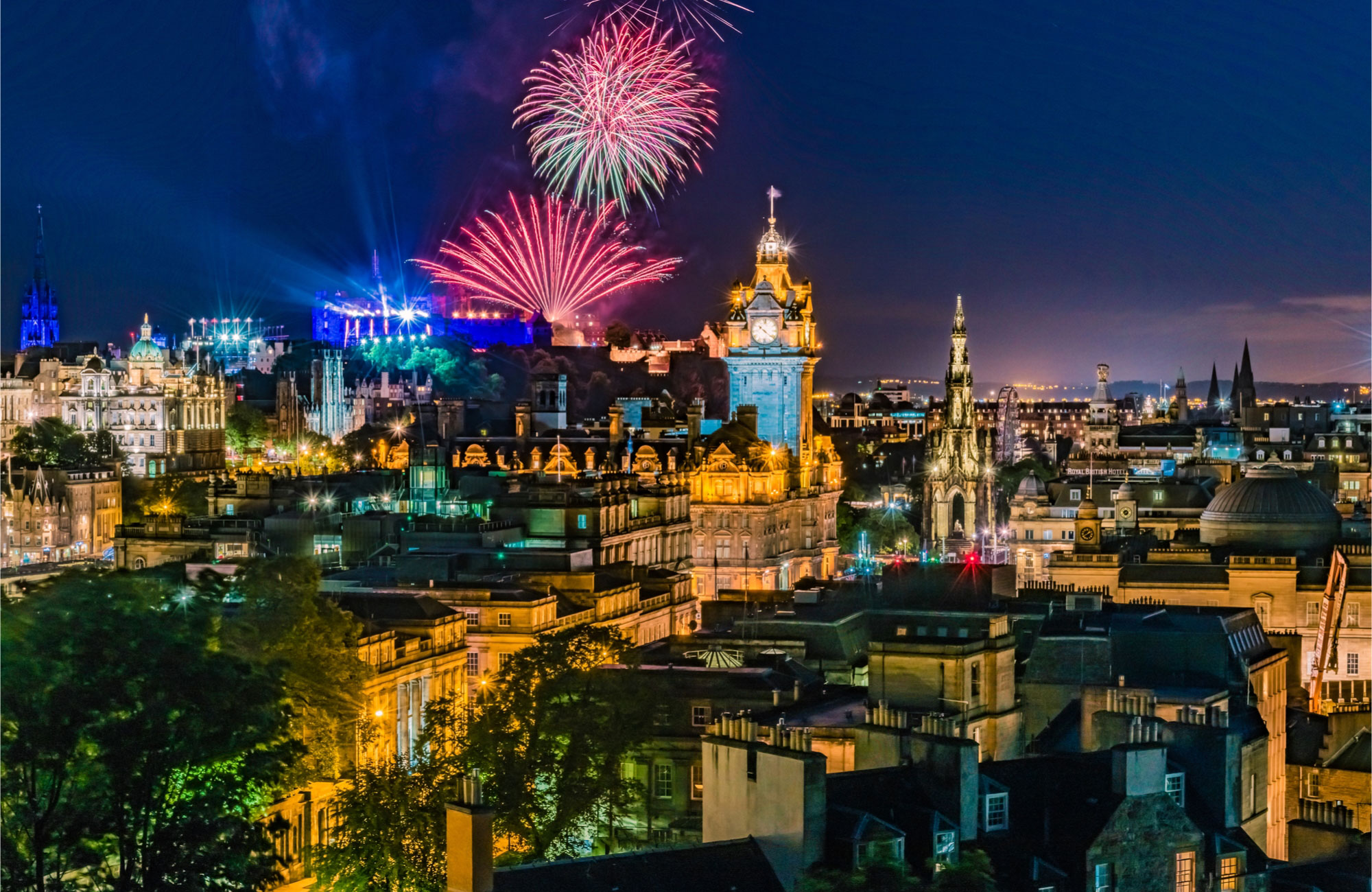 Vuurwerk in Edinburgh | Vier oud en nieuw in Schotland | KILROY