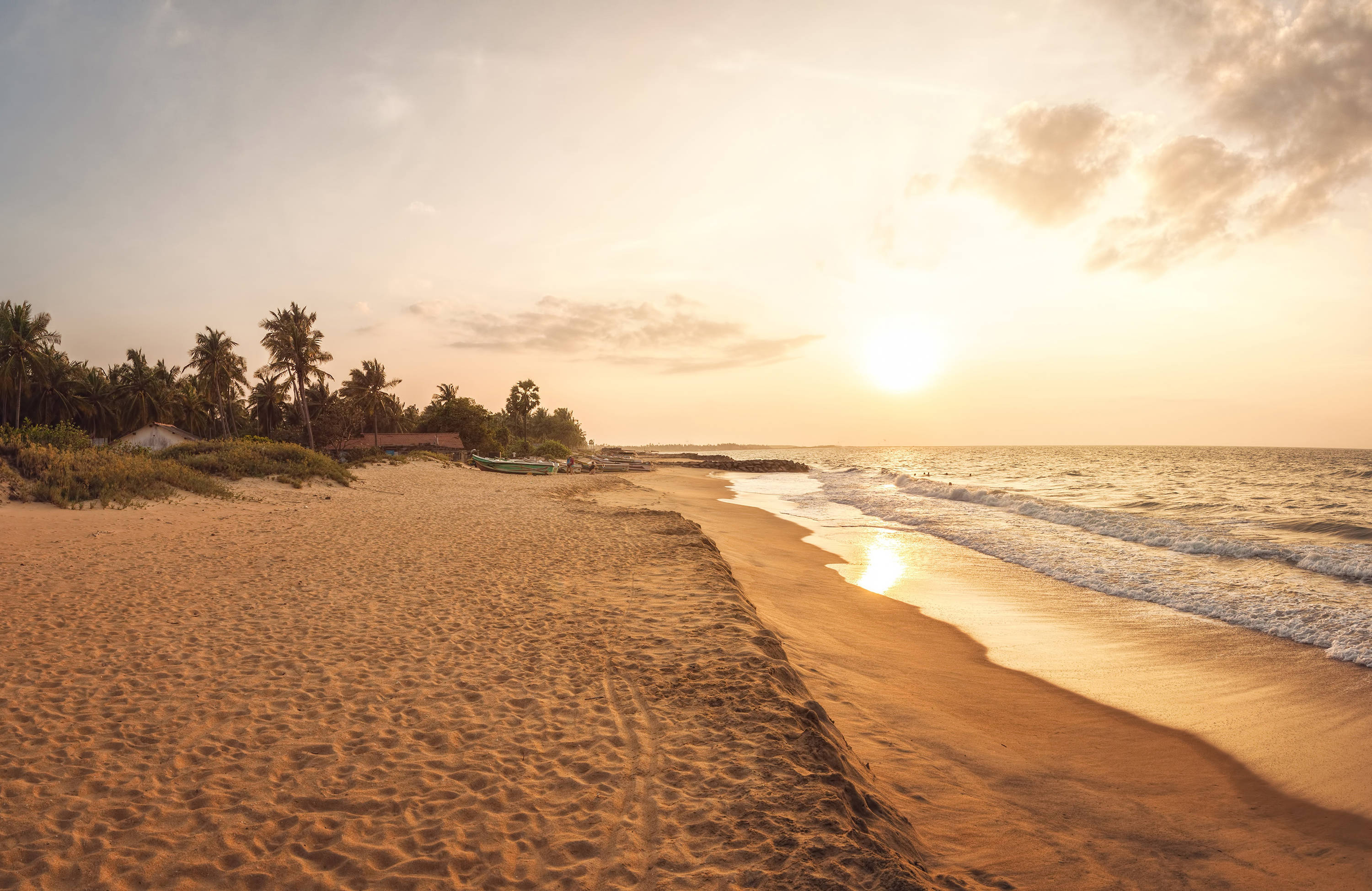 Uitzicht over het strand in Sri Lanka | Beste reistijd januari | Beste bestemmingen januari | Reiskalender | KILROY