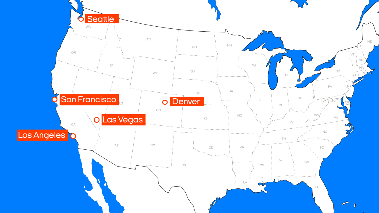 Verhuurlocaties van de Kuga camper | Camperhuur Amerika | KILROY