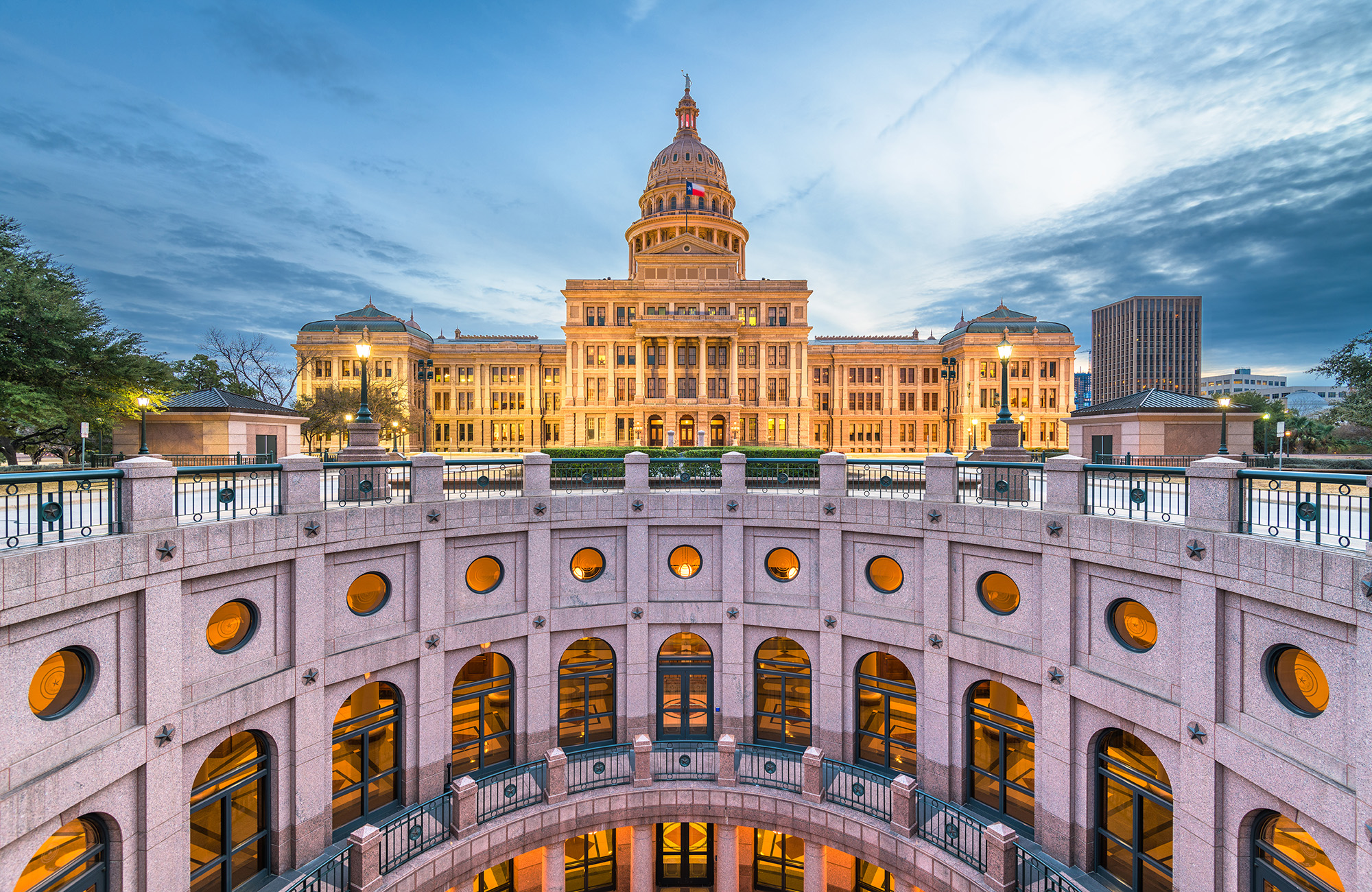 Austin Texas State Capital bij zonsondergang | Rondreizen door Amerika met KILROY