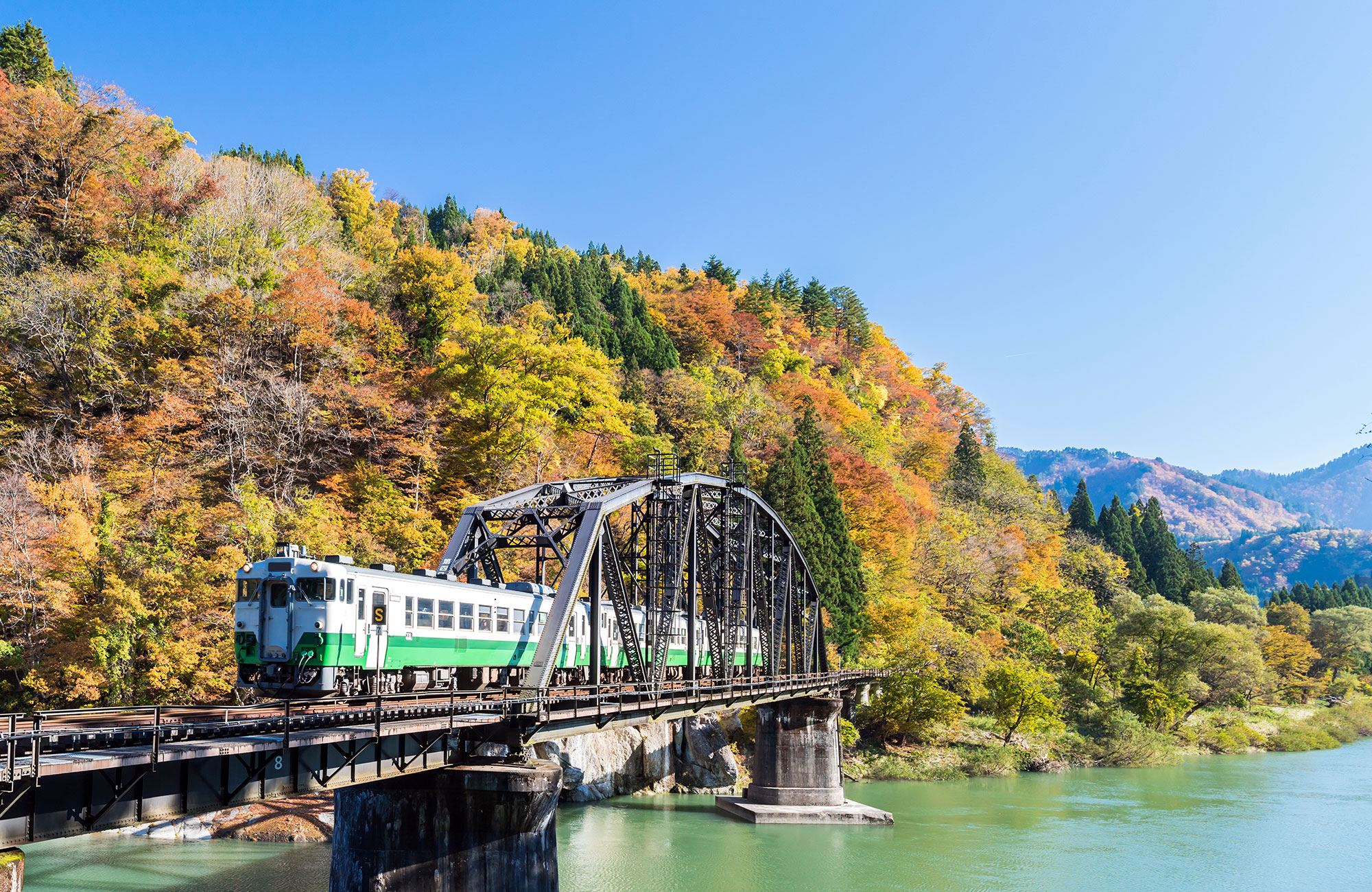 Japan Rail Pass Bridge Scenic Train Travel