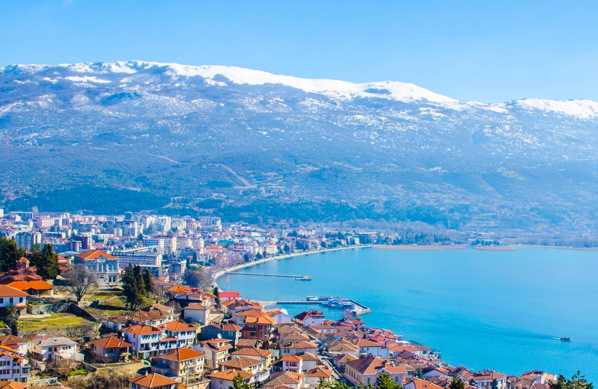 Uitzicht op de stad Ohrid, Noord-Macedonië | Reizen naar Noord-Macedonië | KILROY