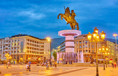 Standbeeld van Alexander de Grote in Skopje, Noord-Macedonië | Reizen naar de Balkan | KILROY