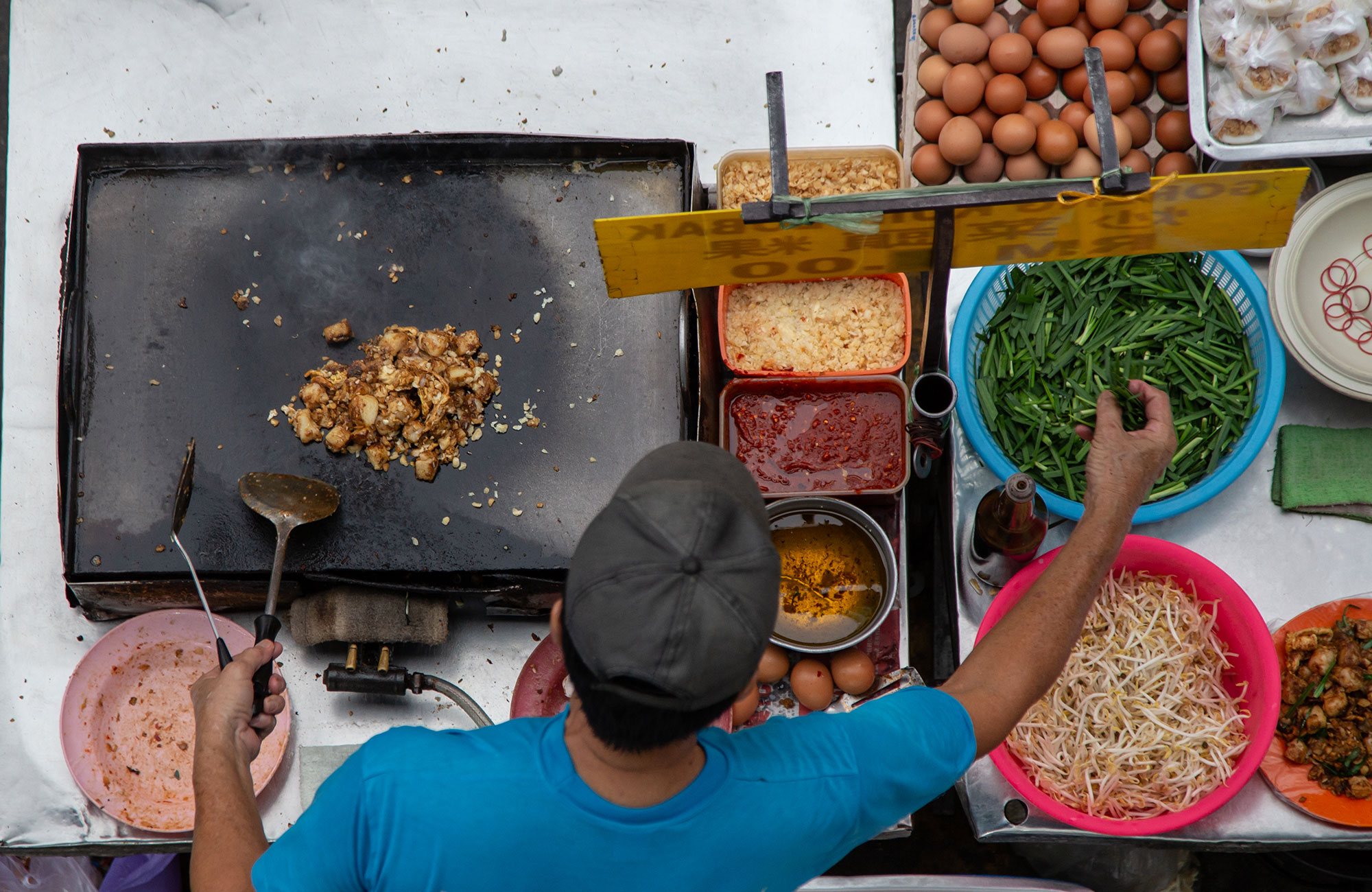 Malaysia Sabah Kota Kinabalu Street Food Vendor