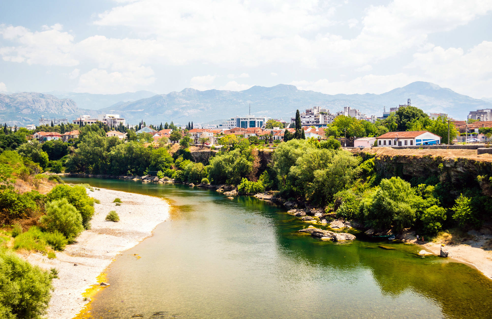 Rivier die langs Podgorica stroomt | Reizen naar Podgorica | KILROY