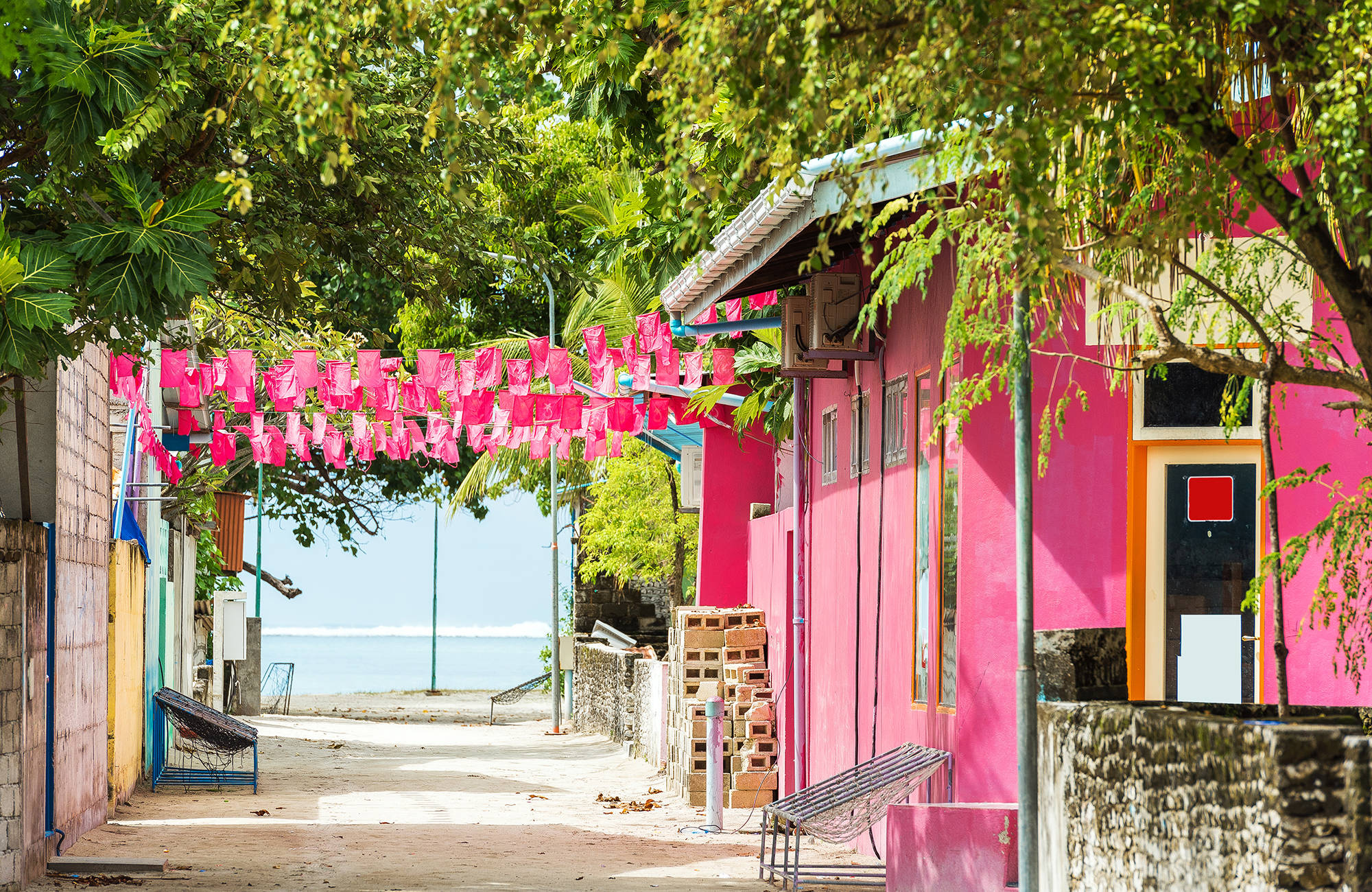 Pink House In Male Maldives