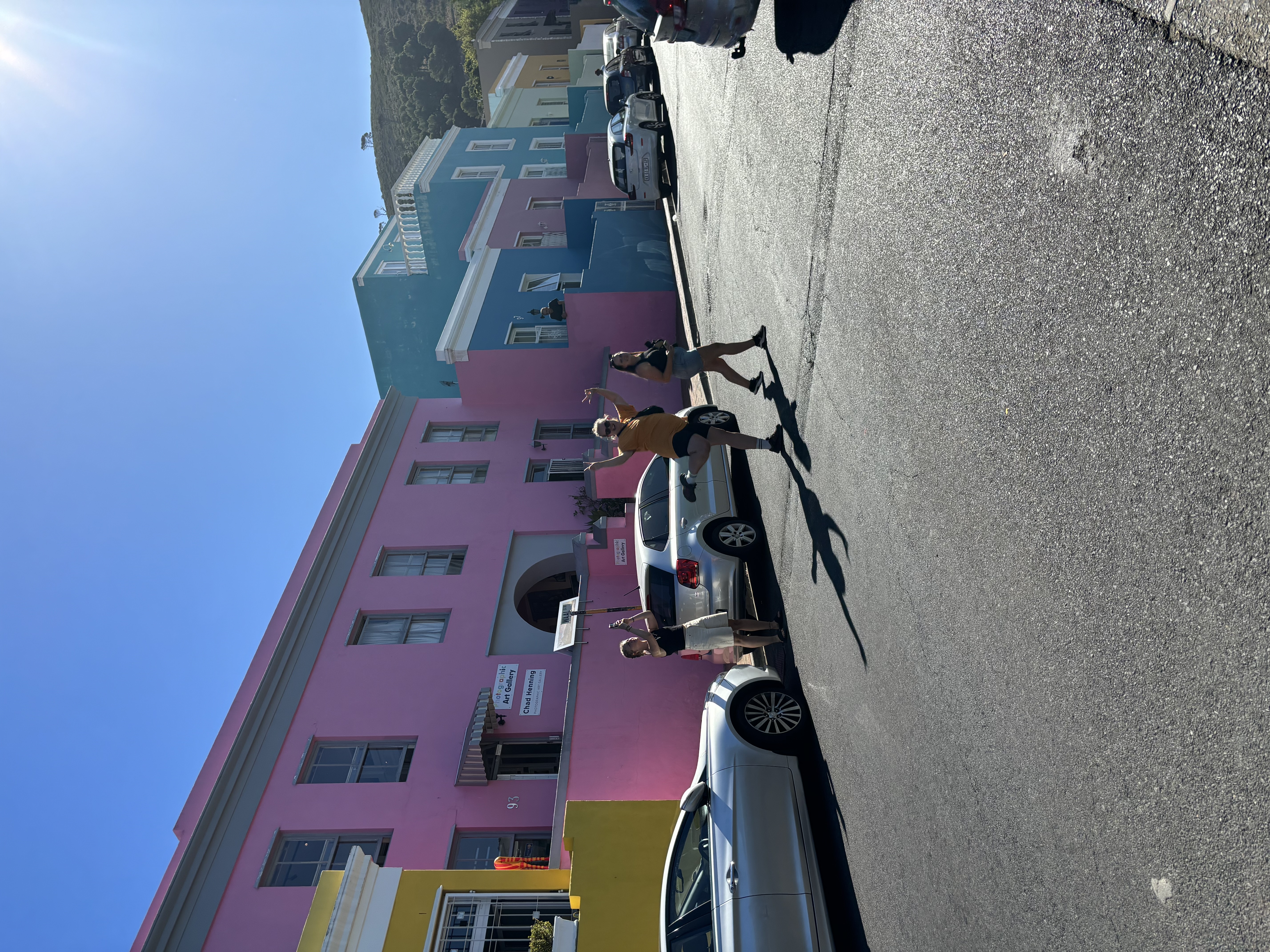 Thea en haar Tripmates vrienden in Bokaap in Kaapstad