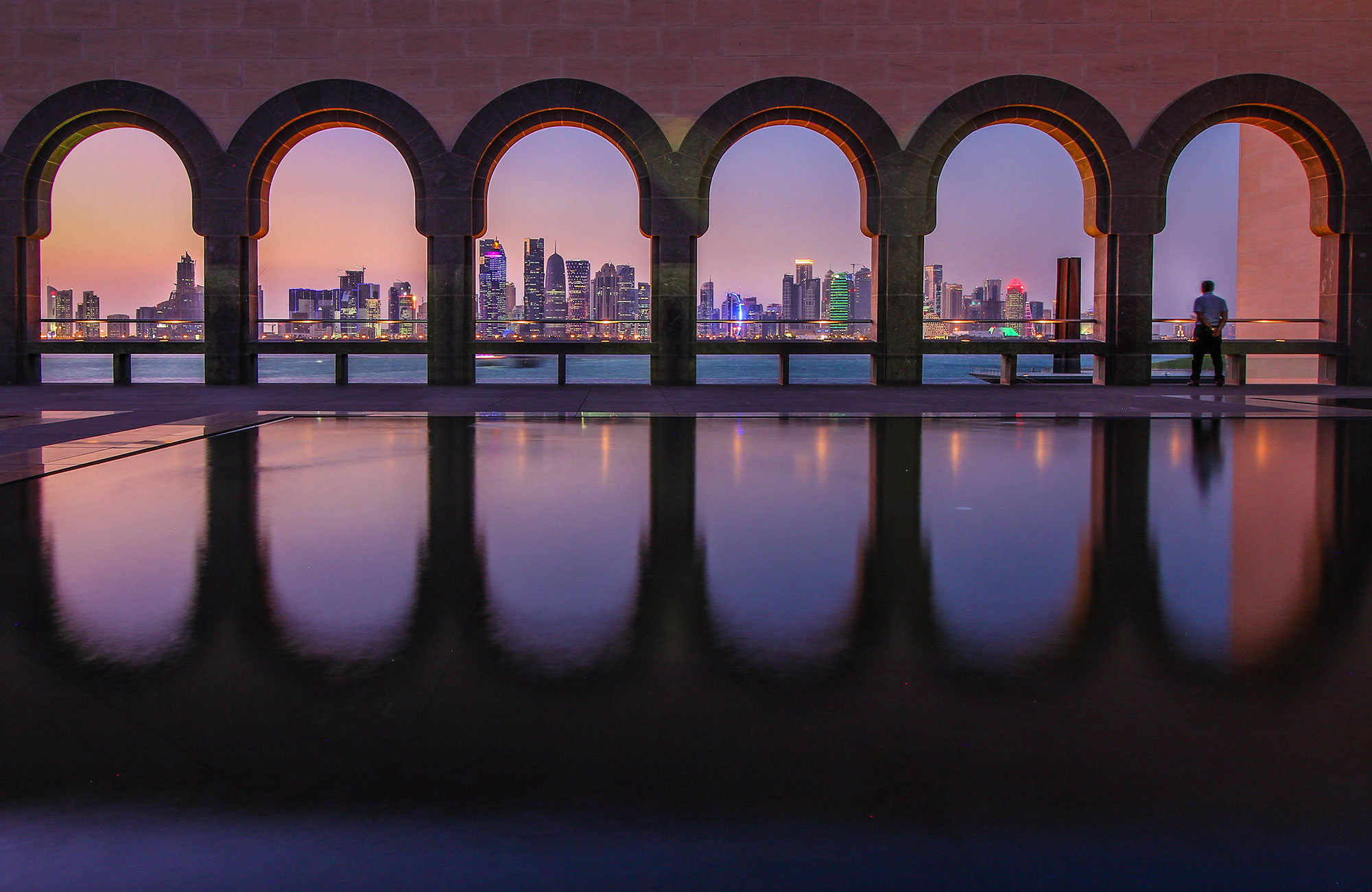 Uitzicht over de skyline van Doha in Qatar | Reizen naar Qatar | KILROY