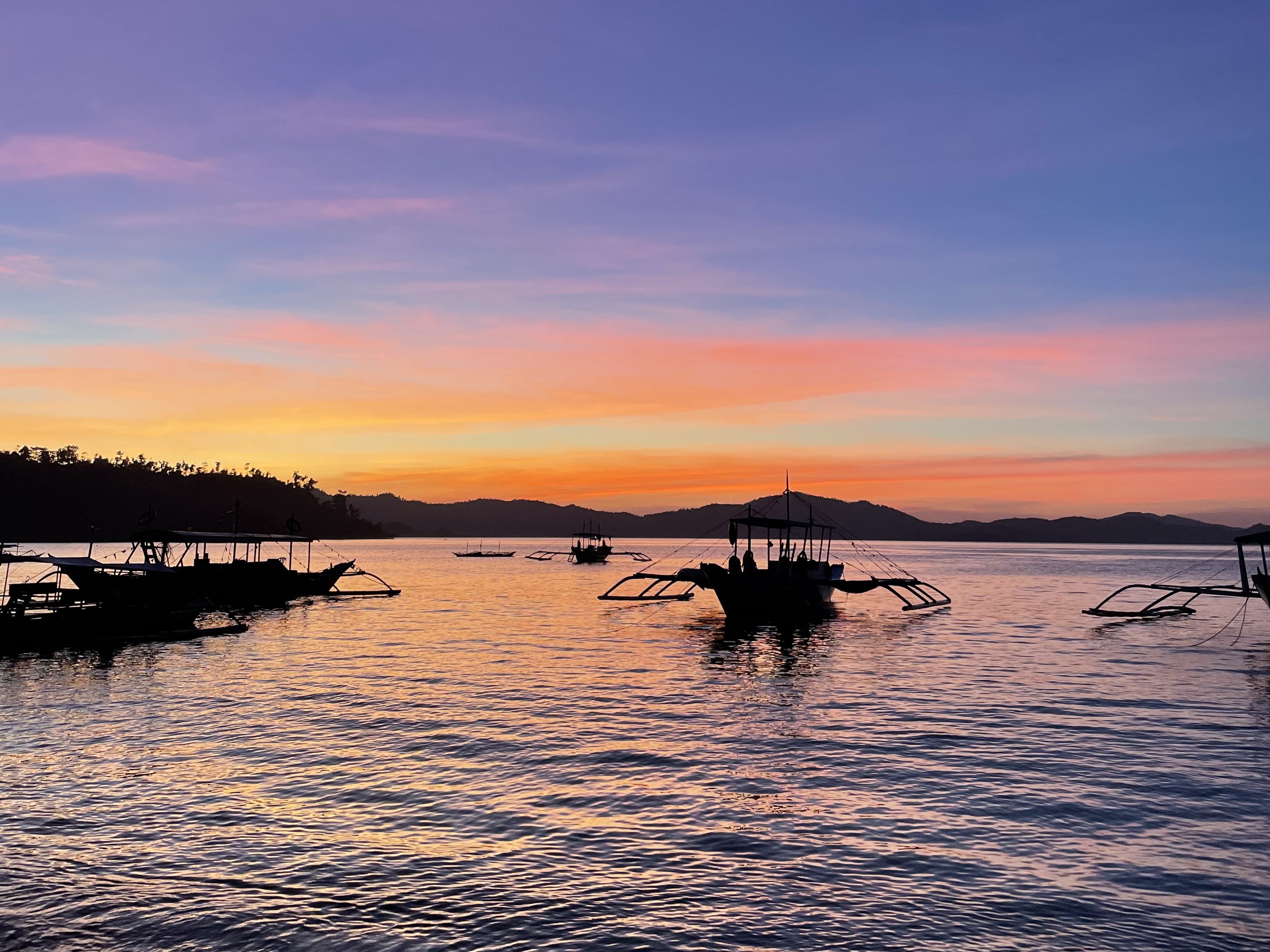 Sunset op de Filipijnen