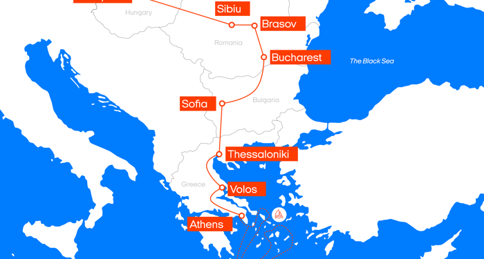 Eastern Promises Interrail Map