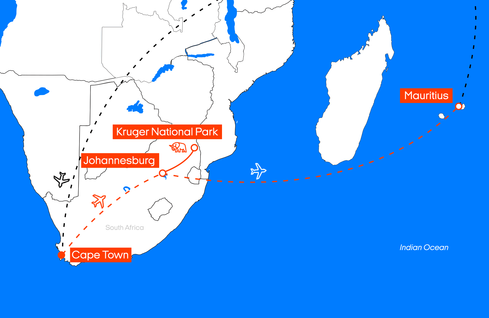 Customized - South Africa And Mauritius