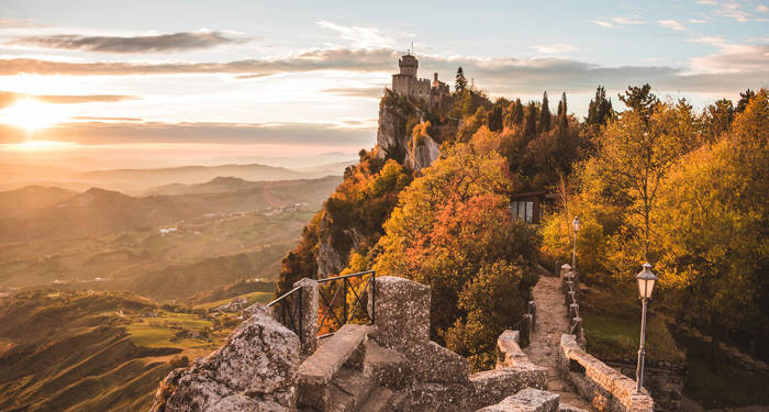 Bezoek zeker San Marino tijdens jou Interrail avontuur door Italië