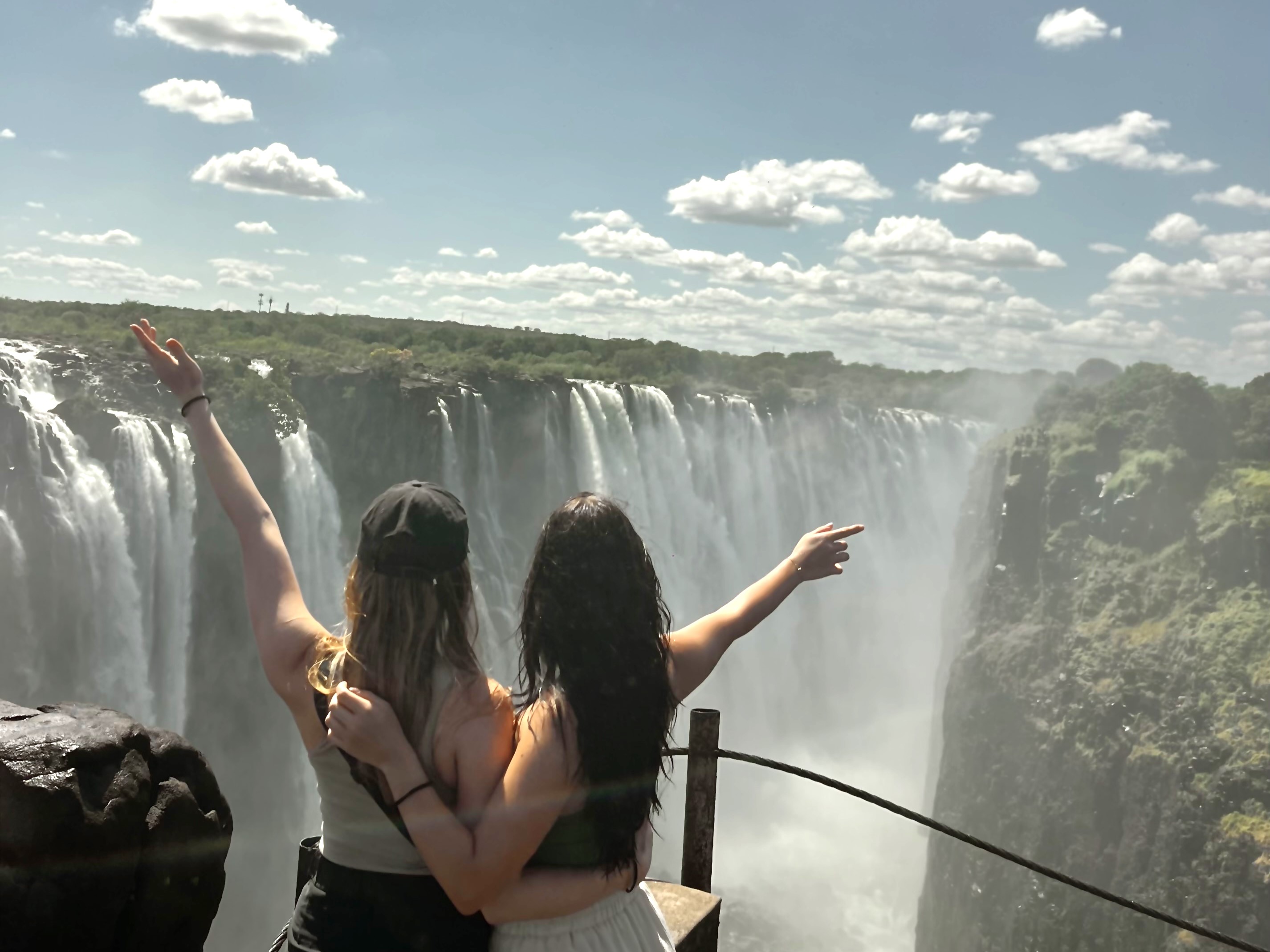 Victoria Falls tijdens Hanna haar reis